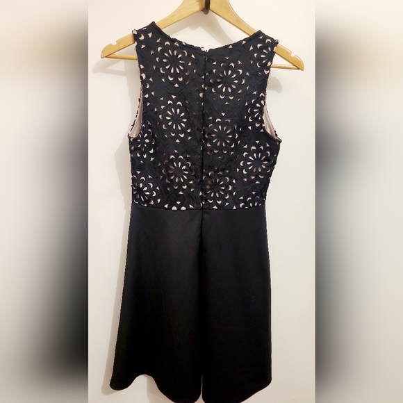 Francesca's Skater Skirt Lace Overlay Dress - Picture 2 of 3